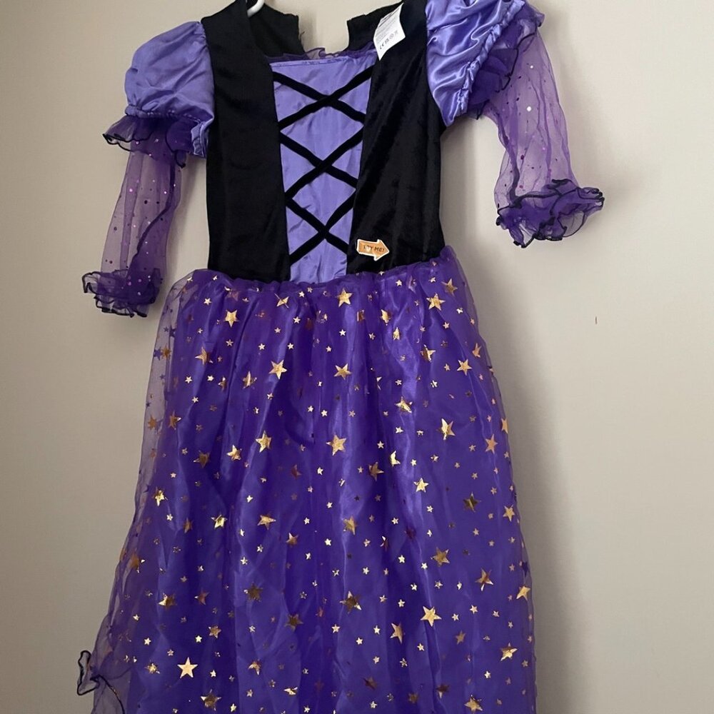 Child’s Light-Up Purple Starry Witch Costume